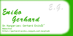 eniko gerhard business card